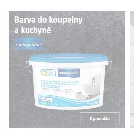 Barva do koupelny a kuchyně