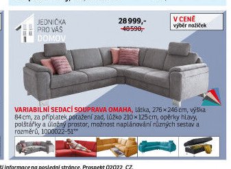 Variabilní sedací souprava Omaha