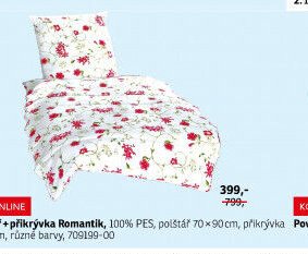 Set polštář + přikrývka Romantik