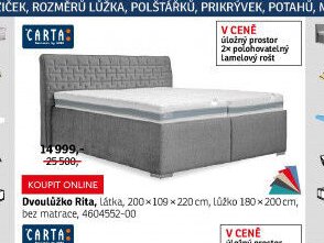 Dvoulůžko Rita
