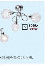 Stropní lampa Ryder 5