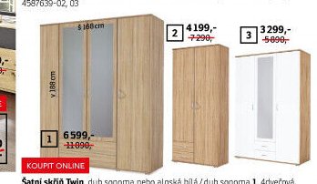Šatní skříň Twin
