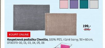 Koupelnová podložka Chenille