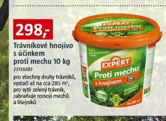Trávníkové hnojivo s účinkem proti mechu 10 kg