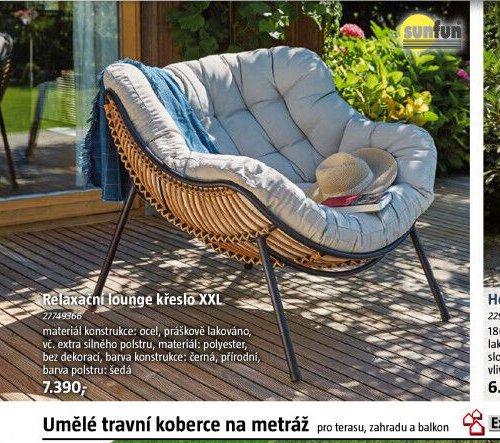 Relaxační lounge křeslo XXL