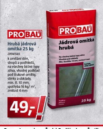 Probau Hrubá jádrová omítka 25 kg