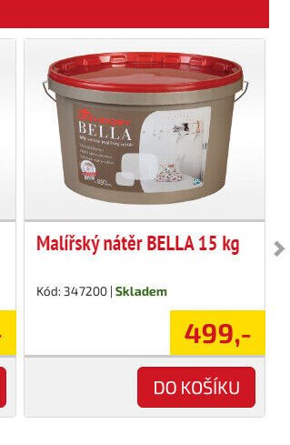 Malířský nátěr BELLA 15 kg