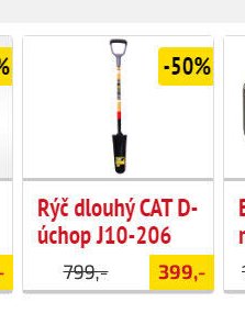Rýč dlouhý CAT D-úchop J10-206