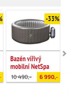Bazén vířivý mobilní NetSpa