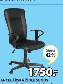 KANCELÁŘSKÁ ŽIDLE SUNDS