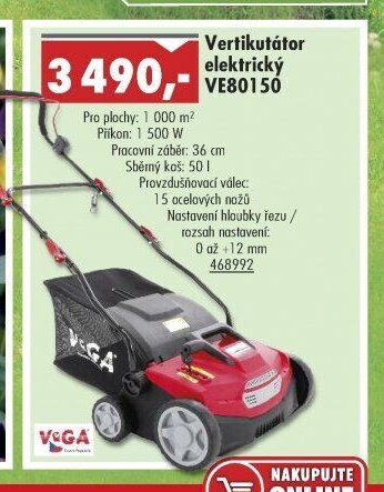 Vertikutátor elektrický VE80150