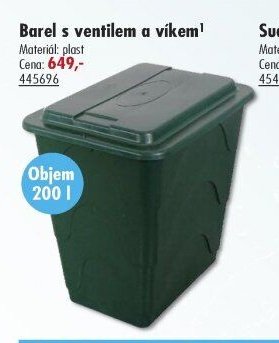Barel s ventilem a víkem