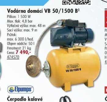 Vodárna domácí VB 50/1500 B