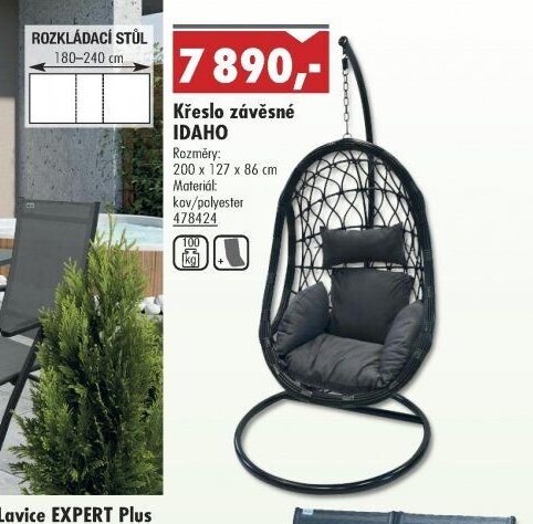 Křeslo závěsné IDAHO