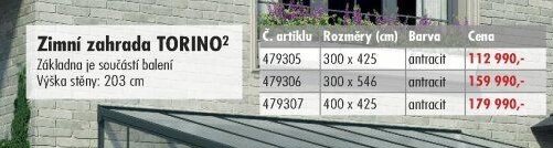 Zimní zahrada TORINO2