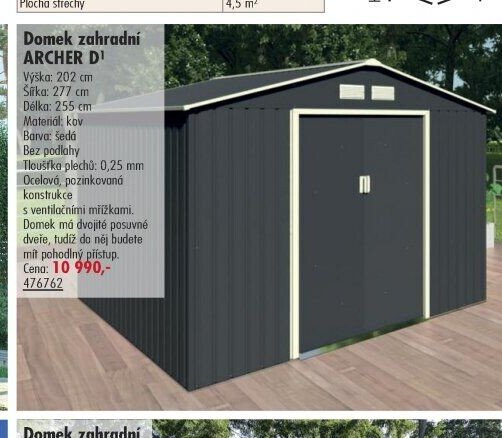 Domek zahradní ARCHER D