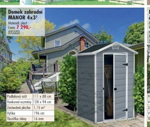 Domek zahradní MANOR 4x3