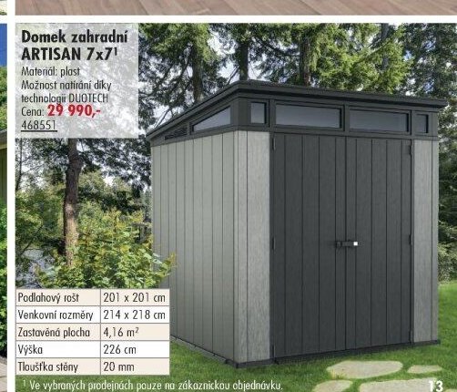 Domek zahradní ARTISAN 7x7