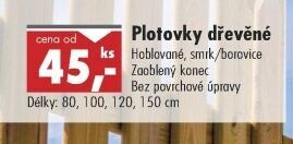 Plotovky dřevěné