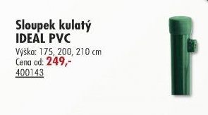 Sloupek kulatý IDEAL PVC