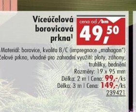 Víceúčelová borovicová prkna