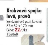 Krokvová spojka levá, pravá