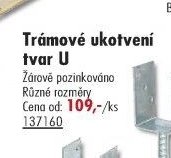 Trámové ukotvení tvar U