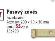 Pásový závěs