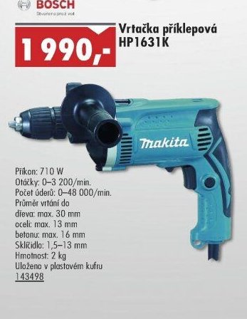 Vrtačka příklepová HP1631K