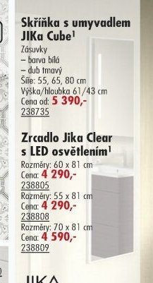 Skříňka s umyvadlem JIKA Cube