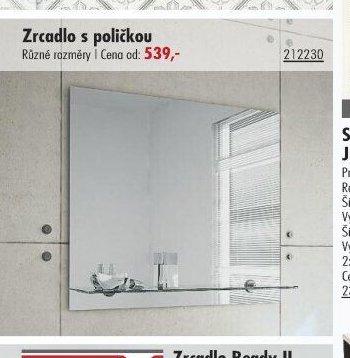 Zrcadlo s poličkou