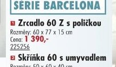 Zrcadlo 60 Z s poličkou