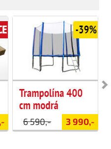 Trampolína 400 cm modrá