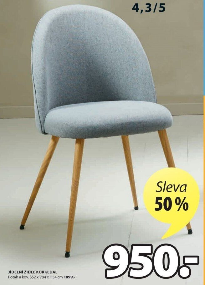 JÍDELNÍ ŽIDLE KOKKEDAL