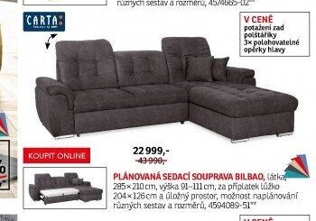 Plánovaná sedací souprava Bilbao