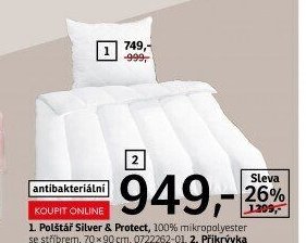 Polštář Silver & Protect + Přikrývka Silver & Protect
