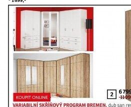 Variabilní skříňový program Bremen (kombinace)