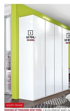 Šatní skříň New York 1