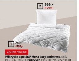 Přikrývka a polštář Mona Lucy antistress