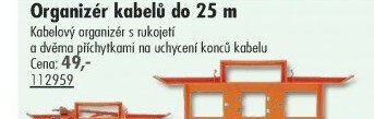 Organizér kabelů do 25 m