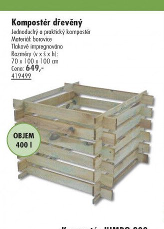 Kompostér dřevěný