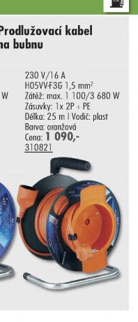 Prodlužovací kabel na bubnu