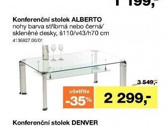 Konferenční stolek ALBERTO