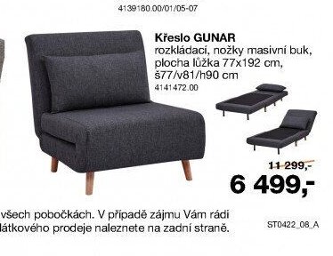 Křeslo GUNAR