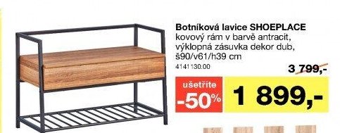 Botníková lavice SHOEPLACE
