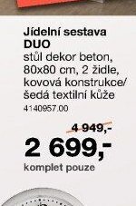 Jídelní sestava DUO