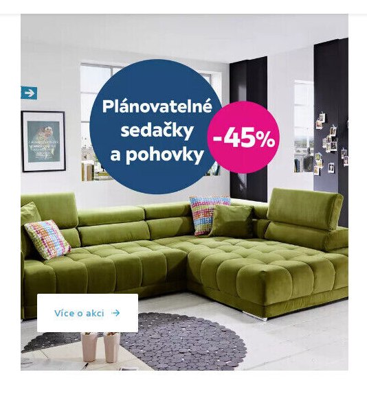 Plánovatelné sedačky a pohovky