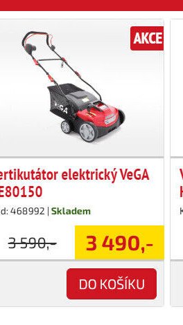 Vertikutátor elektrický VeGA VE80150