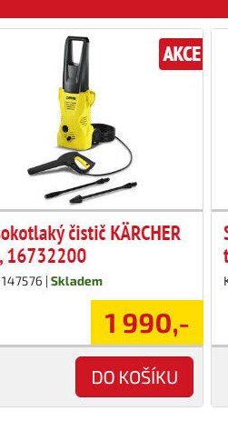 Vysokotlaký čistič KÄRCHER K 2, 16732200