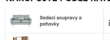 Sedací soupravy a pohovky
